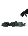 Cadena de 20 guisantes multicolor lineales 220v.