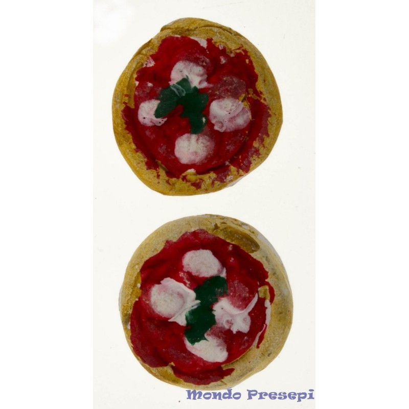 Set of 2 terracotta pizzas cm 2.5