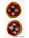 Juego de 2 pizzas de terracota de 2,5 cm
