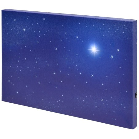 Starry sky with optical fiber polar star 30x20x1.7 cm