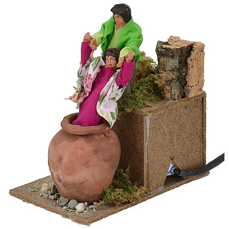 Niños que juegan en movimiento serie 10 cm Mundo Pesebres