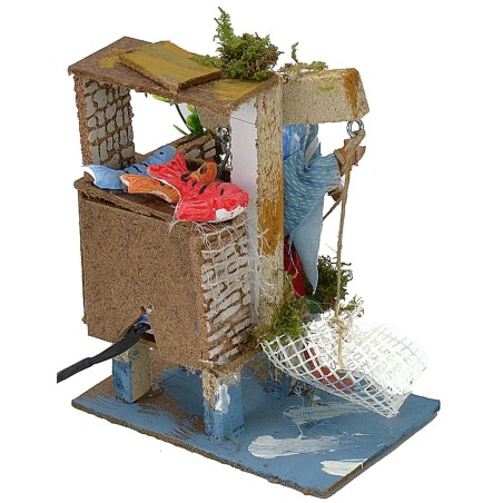 Pescatore in movimento serie 10 cm Mondo Presepi