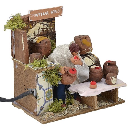 Oste in movimento serie 10 cm Mondo Presepi