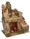 Illuminated crib with landscape and grotto complete with