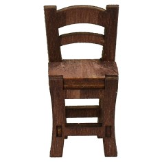 Silla de madera cm 2x2x4 h Mundo Pesebres 2