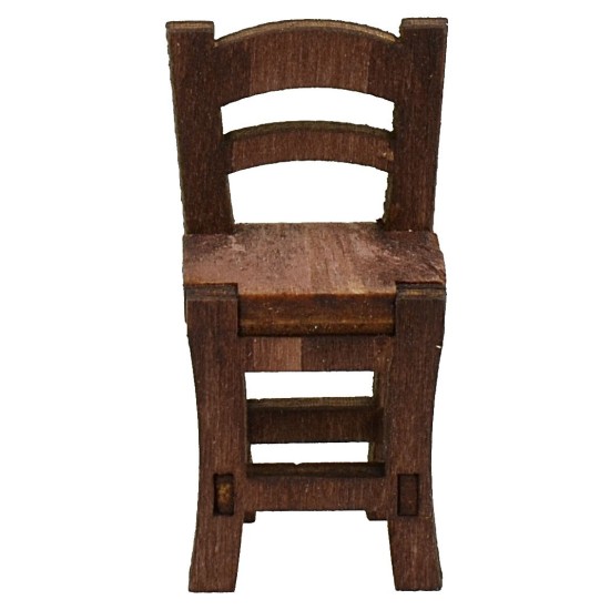 Silla de madera cm 2x2x4 h Mundo Pesebres