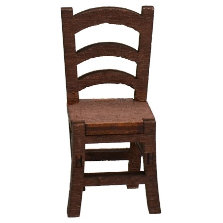 Silla de madera cm 2,5x2,5x5,3 h Mundo Pesebres