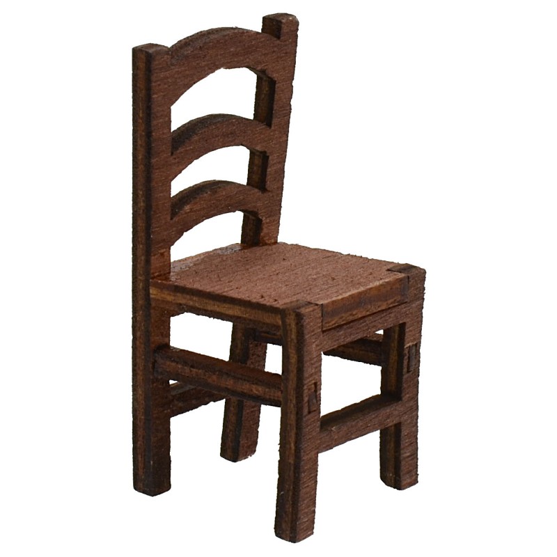 Sedia in legno cm 2,5x2,5x5,3 h Mondo Presepi