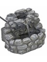 Fuente de resina funcional efecto piedra 13x12x11 h