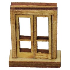 Finestra apribile con telaio in legno cm 2,7x1x3,4 h 2
