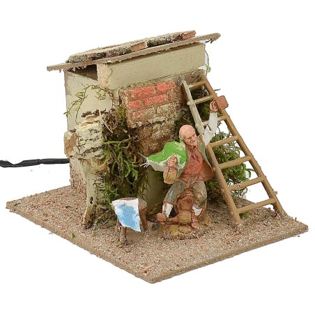 Beone seduto in movimento serie 10 cm Landi Moranduzzo Mondo