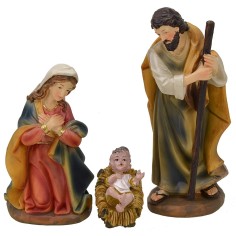 Natività 3 soggetti in resina serie 15 cm 2