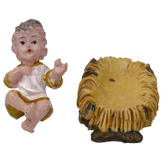 Natività 5 soggetti in resina serie 15 cm