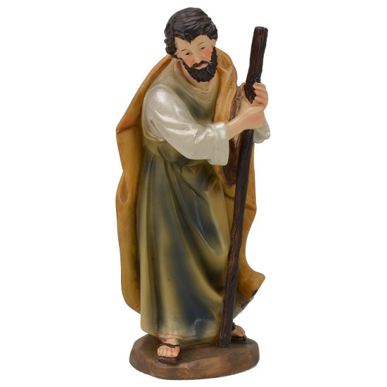 Natividad con niño sentado en resina serie 15 cm Mundo Pesebres