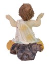 Natività 5 soggetti con Gesù seduto in resina serie 15 cm