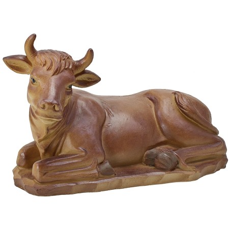 Nativity 5 subjects with seated Jesus in resin series 15 cm