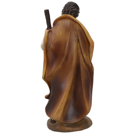 Natività 5 soggetti con Gesù seduto in resina serie 15 cm