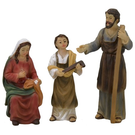 Sacra famiglia cm 9 Statue Pasquali Mondo Presepi