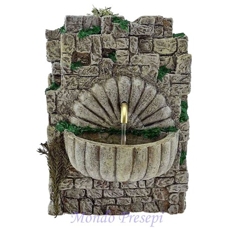 Fuente para pesebre colgante de resina con bomba Mondo Presepi