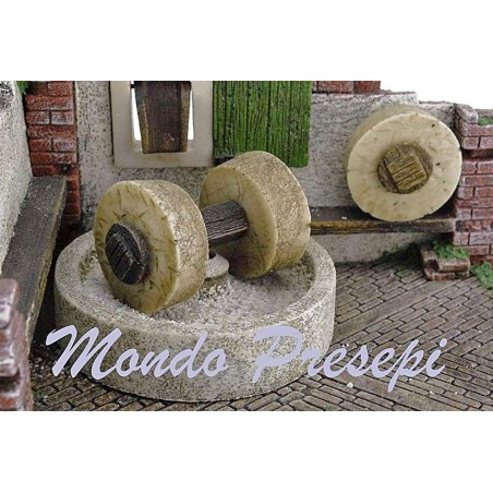 Escena con molino en movimiento Mundo Pesebres