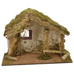 Capanna per presepe cm 50x24x36 h