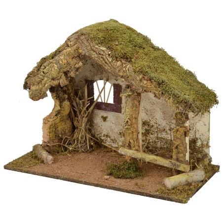 Choza para belén de 50x24x36 cm h Mondo Presepi