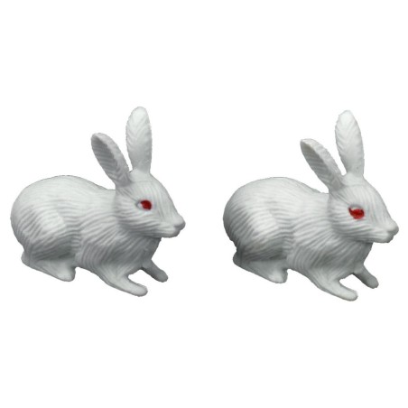 Familia de conejos para estatuas 12 cm Mundo Belenes