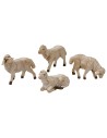 Set 4 pecore per statue 12 cm