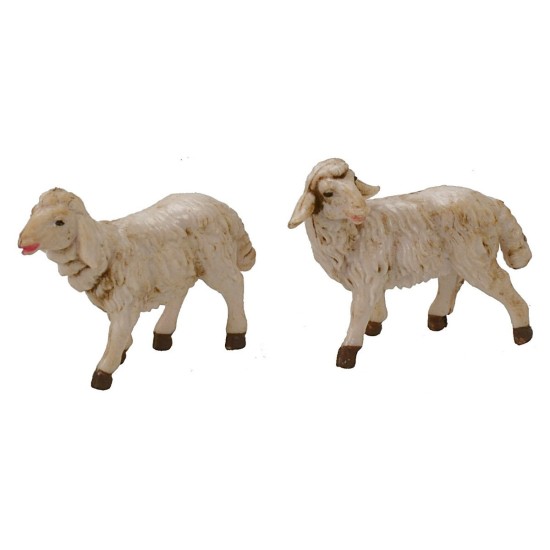 Conjunto de 4 ovejas para estatuas de 12 cm Mondo Presepi