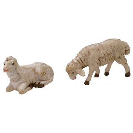 Set 4 pecore per statue 12 cm Mondo Presepi