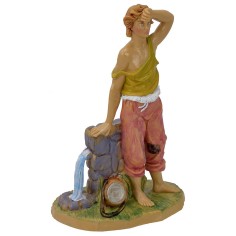 Pastore alla fontana cm 20 lux Mondo Presepi 2