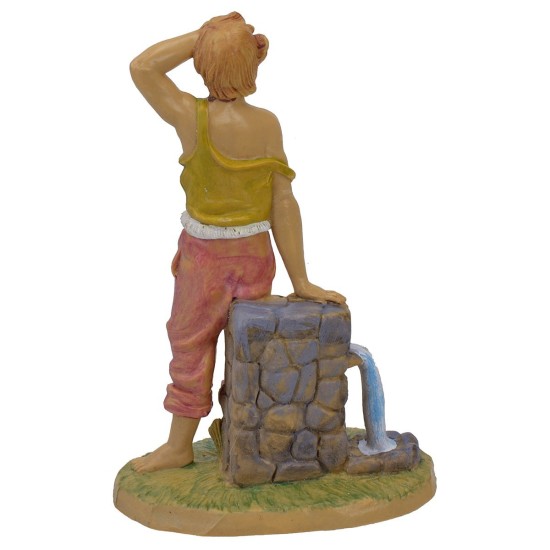 Pastore alla fontana cm 20 lux