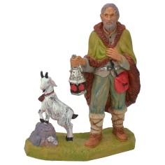 Pastore con lanterna e capra serie 20 cm lux