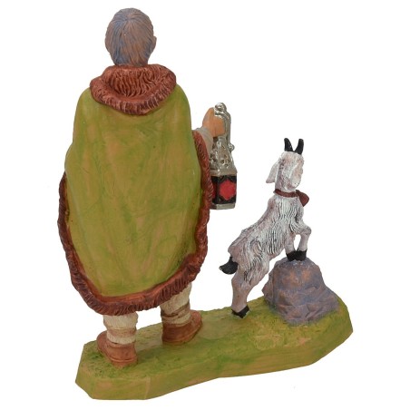 Pastore con lanterna e capra serie 20 cm lux Mondo Presepi