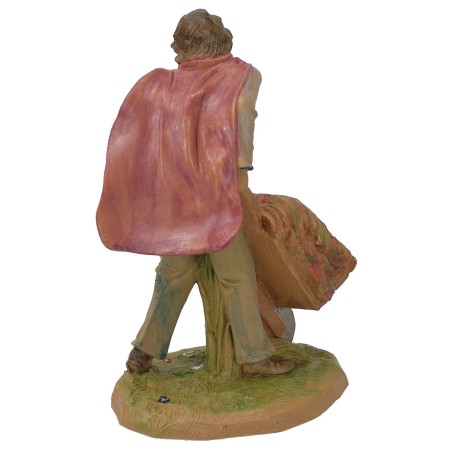 Pastor con carrito 20 cm lujo Mundo Pesebres