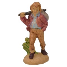 Pastore con sacco 8 cm lux Mondo Presepi