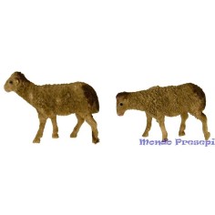 Set of 2 oliver sheep for statues 8-10 cm