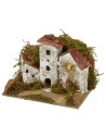 Grupo de casitas para belén de 15x10,5x10 cm h