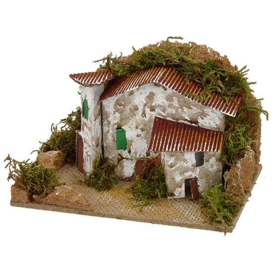 Small houses with courtyard for crib cm 15x10,5x9,5 h