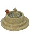 Fontana presepe con colonna a 3 uscite d'acqua funzionante
