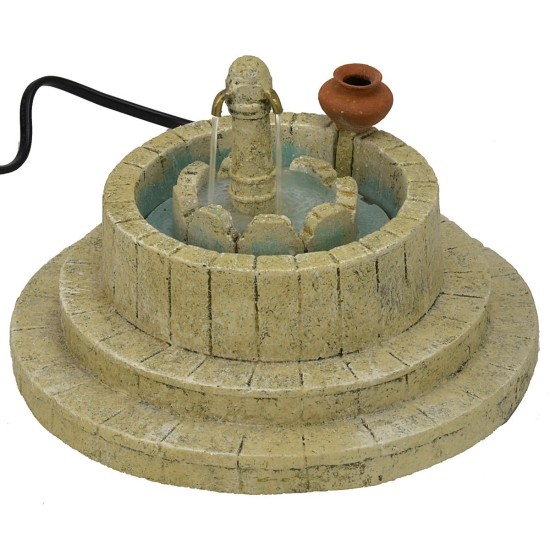 Fuente de belén con columna y 3 salidas de agua funcional