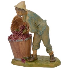 Campesino con uva 15-16 cm lujo Euromarchi Mundo Pesebres 2