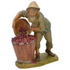 Campesino con uva 15-16 cm lujo Euromarchi Mundo Pesebres