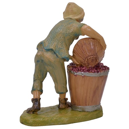 Contadino con uva 15-16 cm lux Euromarchi Mondo Presepi
