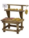 Banchetto con pane e pizze cm 11x6x10,5 h