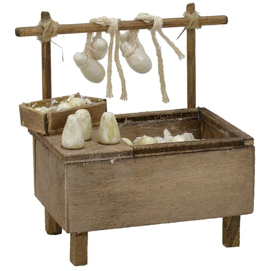 Banchetto con formaggi cm 8,5x6x10 h Mondo Presepi