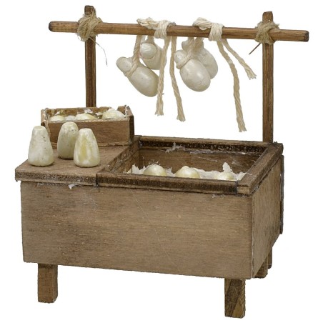 Banchetto con formaggi cm 8,5x6x10 h Mondo Presepi