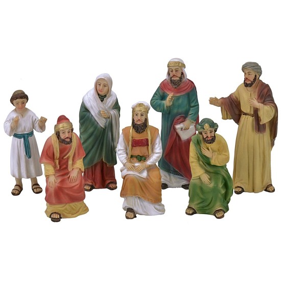 Jesús y los sacerdotes del templo cm 9 Estatuas Pascuales