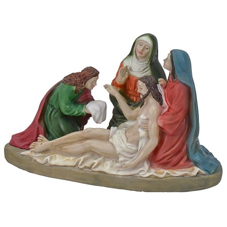 Escena de Jesús descendido de la cruz serie de estatuas