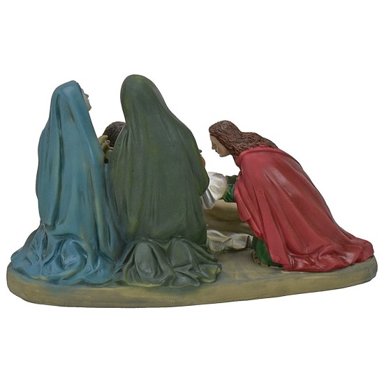 Escena de Jesús descendido de la cruz serie de estatuas